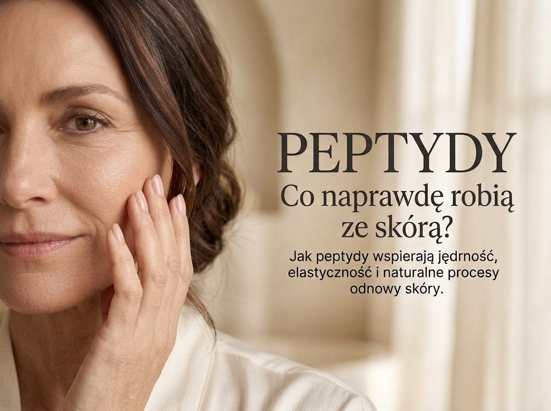 Peptydy – co naprawdę robią ze skórą? Kobieta z dojrzałą skórą