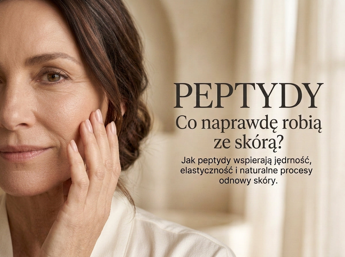 Peptydy – co naprawdę robią ze skórą? Kobieta z dojrzałą skórą